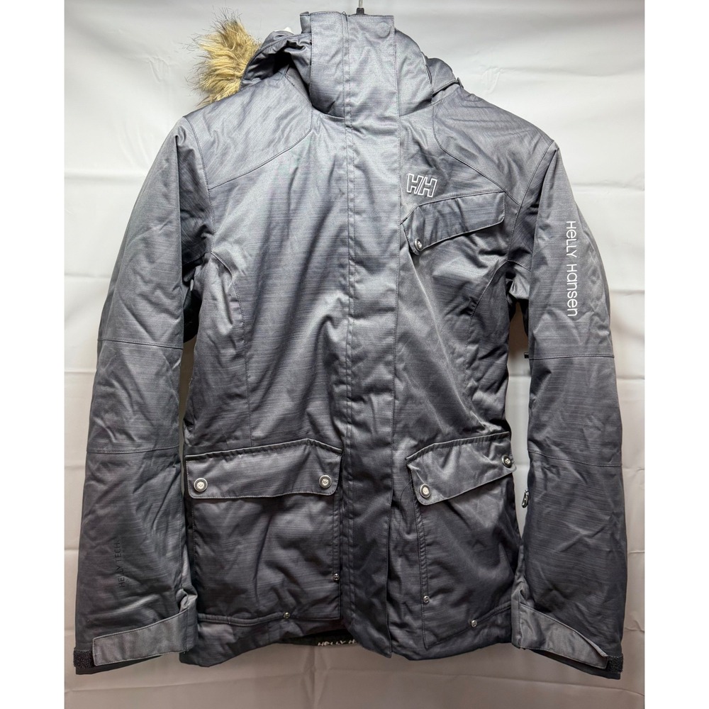 Helly Hansen Harmony Jacket Womens Small S Gray Insulated Ski Snowboard 62171